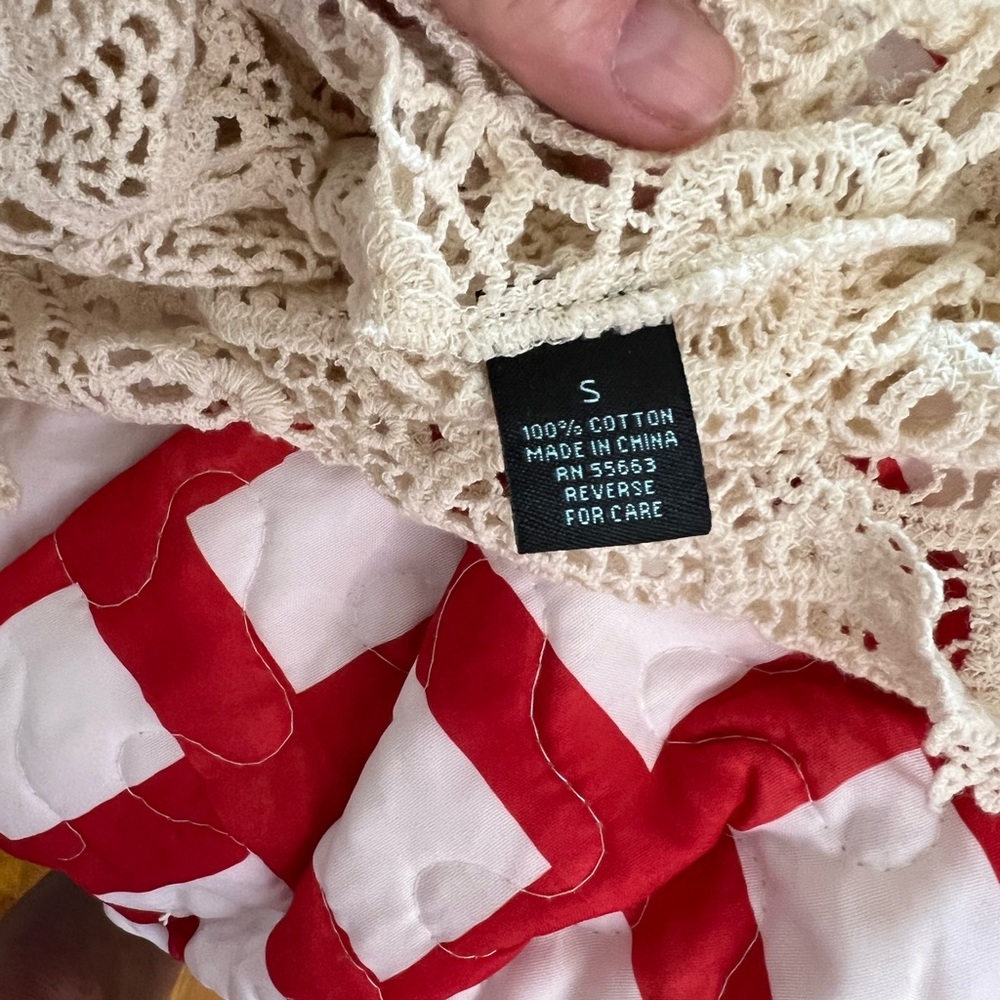 NWOT Cynthia Rowley Cream Lace Swim Coverup Shorts W/Scalloped Hem - Picture 5 of 10